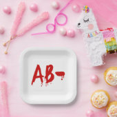 Blood Group AB - Negative #Horror Hospital Pappteller (Party)