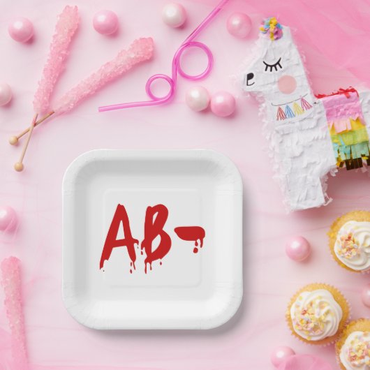 Blood Group AB - Negative #Horror Hospital Pappteller (Party)