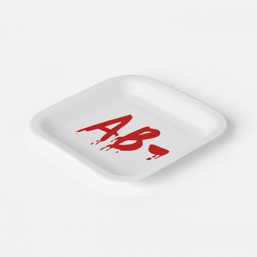 Blood Group AB - Negative #Horror Hospital Pappteller (Gewinkelt)