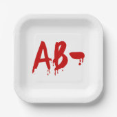 Blood Group AB - Negative #Horror Hospital Pappteller (Vorderseite)