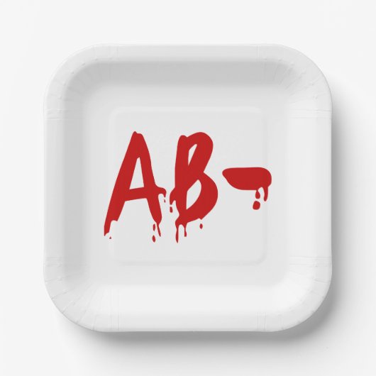 Blood Group AB - Negative #Horror Hospital Pappteller (Vorderseite)