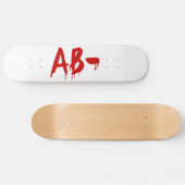 Blood Group AB - Negative #Horror Hospital Skateboard (Horizontal)