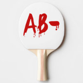 Blood Group AB - Negative #Horror Hospital Tischtennis Schläger (Vorderseite)