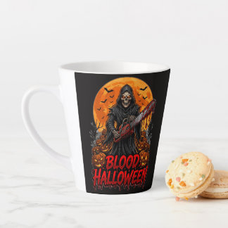 Blood Halloween Grim Reaper Chainsaw Pumpkin Hoodi Milchtasse