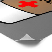 Blood-Kaffeetyp Funny Poster (Ecke)