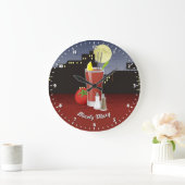 Blood Mary Große Wanduhr (Zuhause)