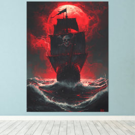 Blood Moon Pirates: Cursed Galleon of the Crimson Leinwanddruck