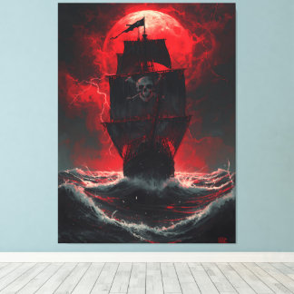 Blood Moon Pirates: Verfluchter Galleon des Crimso Leinwanddruck