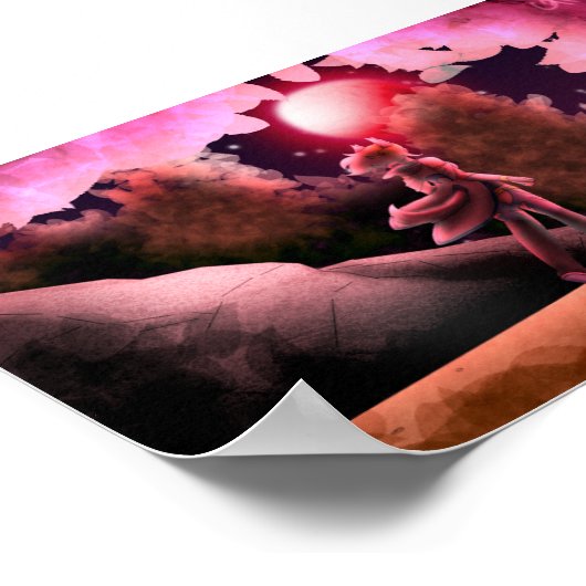 Blood Moon Poster (Ecke)