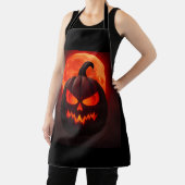 Blood Moon Pumpkin Emperor Art Schürze (InSitu)