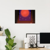 Blood Moon Puppy Eyes Poster (Heimbüro)