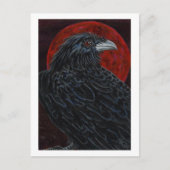 Blood Moon Raven Postkarte (Vorderseite)