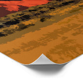 Blood Moon Rising Digital Art Poster (Ecke)