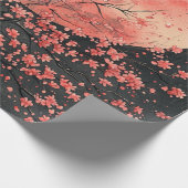 Blood Moon Sakura-Tuschewaschung (2) Geschenkpapier (Ecke)