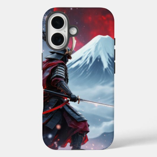 Blood Moon Samurai: The Last Stand at Mount Fuji Case-Mate iPhone Hülle (Rückseite)