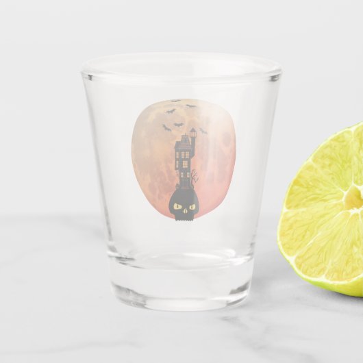 Blood Moon Spuk House Schnapsglas (Rückseite)