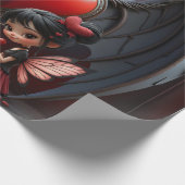 Blood Moon Valentine Fairy Geschenkpapier (Ecke)