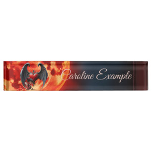 Blood Moon Valentine Fee Namensplakette