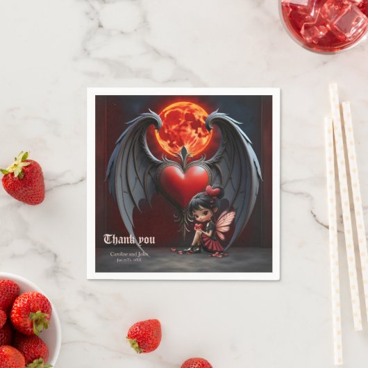 Blood Moon Valentine Fee Serviette (Beispiel)