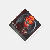 Blood Moon Valentine Fee Serviette (Ecke)