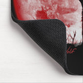 Blood Moon Wolf-Mouse Pad Mousepad (Ecke)