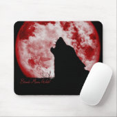 Blood Moon Wolf-Mouse Pad Mousepad (Mit Mouse)
