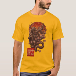 Blood Moon Yokai - Dunkle japanische Kunst T-Shirt