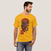 Blood Moon Yokai - Dunkle japanische Kunst T-Shirt (Vorne ganz)