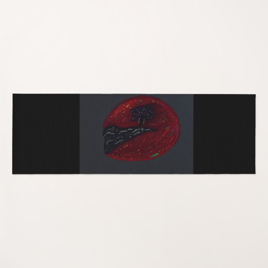 Blood Moonlit Night Yoga Mat Yogamatte (Vorderseite (Horizontal))