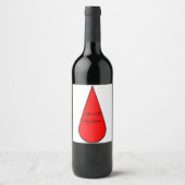 Blood Of My Enemies Wine Label Weinetikett (Vorderseite)