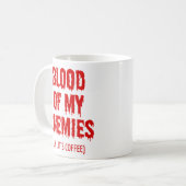 Blood Of My Enemies zerteilt Kaffeetasse (Vorderseite Links)