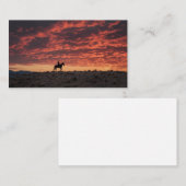 Blood Orange Birthday Invitation - Intense Western Begleitkarte (Vorne/Hinten)