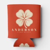 Blood Orange Four Leaf Clover with Name Dosenkühler (Rückseite)