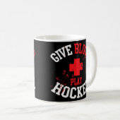 Blood Play Hockey Enforcer Spieler Goon Geschenk Kaffeetasse (VorderseiteRechts)
