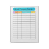 Blood Pressure Tracker Minimal Notepad Notizblock (Rotiert)