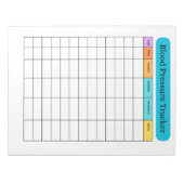 Blood Pressure Tracker Minimal Notepad Notizblock (Vorderseite)