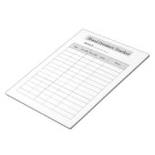 Blood Pressure Tracker Notizblock (angewinkelt)