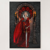 Blood Queen - verzaubertes Fantasiepuzzle Puzzle (Vertikal)