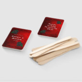 Blood Red and Black Rose Hochzeit Vielen Dank Fächer (Non-assembled)