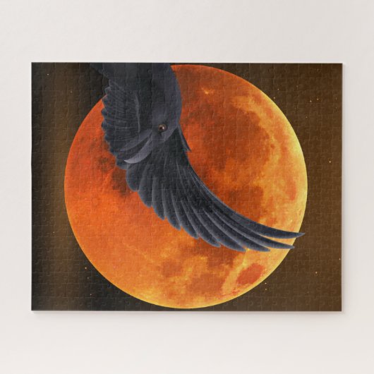 Blood Red Moon Black Raven Puzzle (Horizontal)
