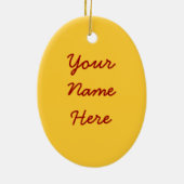 Blood Red Voodoo Doll Keramikornament (Hinten)