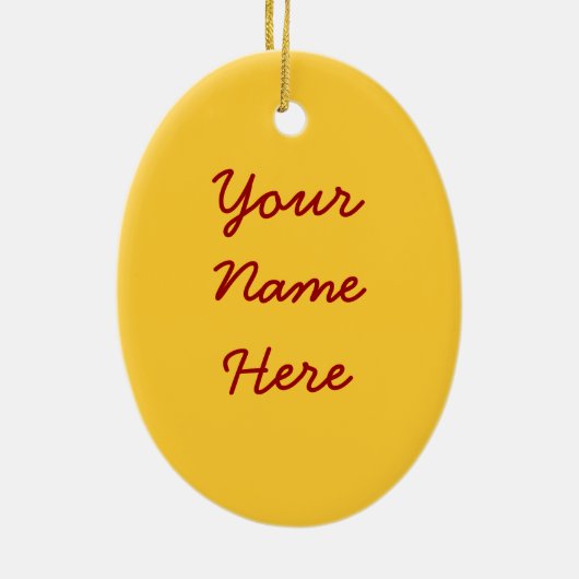 Blood Red Voodoo Doll Keramikornament (Hinten)