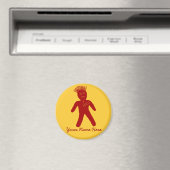 Blood Red Voodoo Doll Magnet (In Situ (Geschirrspüler))