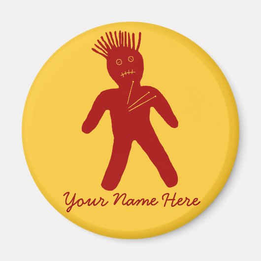 Blood Red Voodoo Doll Magnet (Vorne)