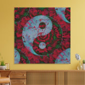 Blood Red Yin Yang Symbol Art Leinwanddruck (Insitu (Wohnzimmer))