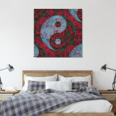 Blood Red Yin Yang Symbol Art Leinwanddruck (Insitu (Schlafzimmer))