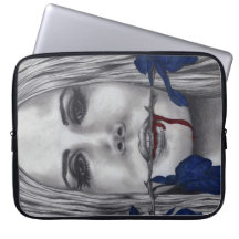 Blood Rose Vampire Woman Goth Horror Fantasy Art