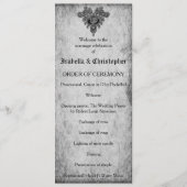 Blood Roses Gothic Hochzeit Programm (Vorderseite)