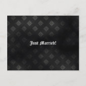 Blood Scroll Vampire Goth Wedding Ankündigungspostkarte (Vorderseite)