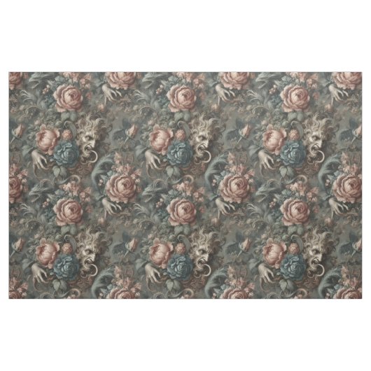 Blood Shadows Ritual - Gothic Statement Tile Stoff (Fat Quarter (45,7 x 55,9 cm))